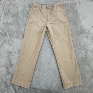 Cremieux Men's Khaki / Chinos Size 34x28 Flat‎ Front Super Soft Feel